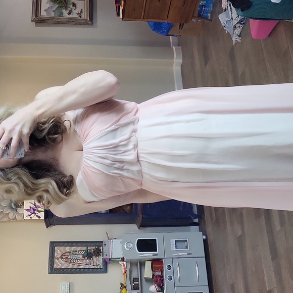 Jim Hjelm Occasions Two Tone Strapless Bridesmaids DressTag size: 12 - Picture 8 of 9